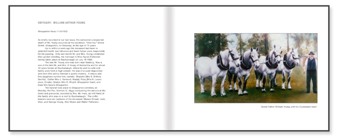 Ruby's 'Meet my ancestors' book inside