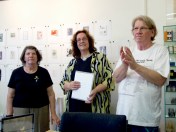 Wim and Gael thank Anne Jolly   Photo: Doug Spowart