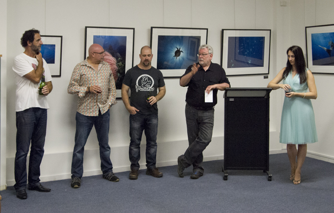 The Foto Frenzy Team l-r Darren Jew, Tony Holden, Cam Attreee, Ian Poole and Susan BCH  PHOTO: Victoria Cooper