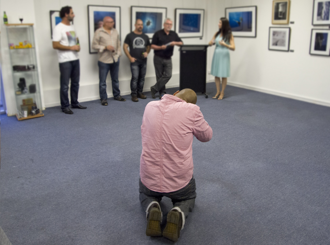 Mark photographs the Foto Frenzy Team  PHOTO: Victoria Cooper