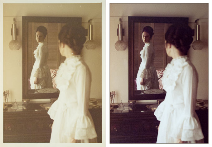 Before & after Adobe Photoshop restoration