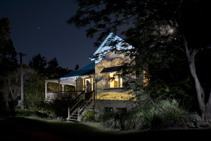 Moringararah Homestead projection and light paint