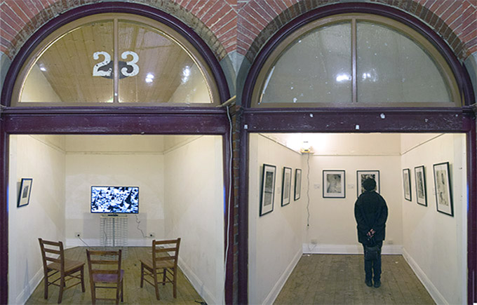 two of the John Cato exhibition rooms @ BIFB