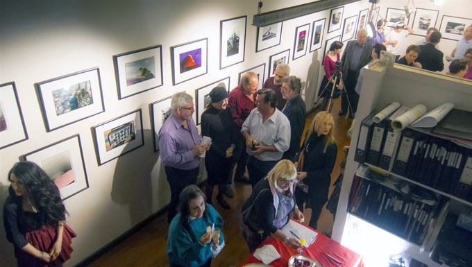 Exhibition attendees .... Photo courtesy of Robert Mercer