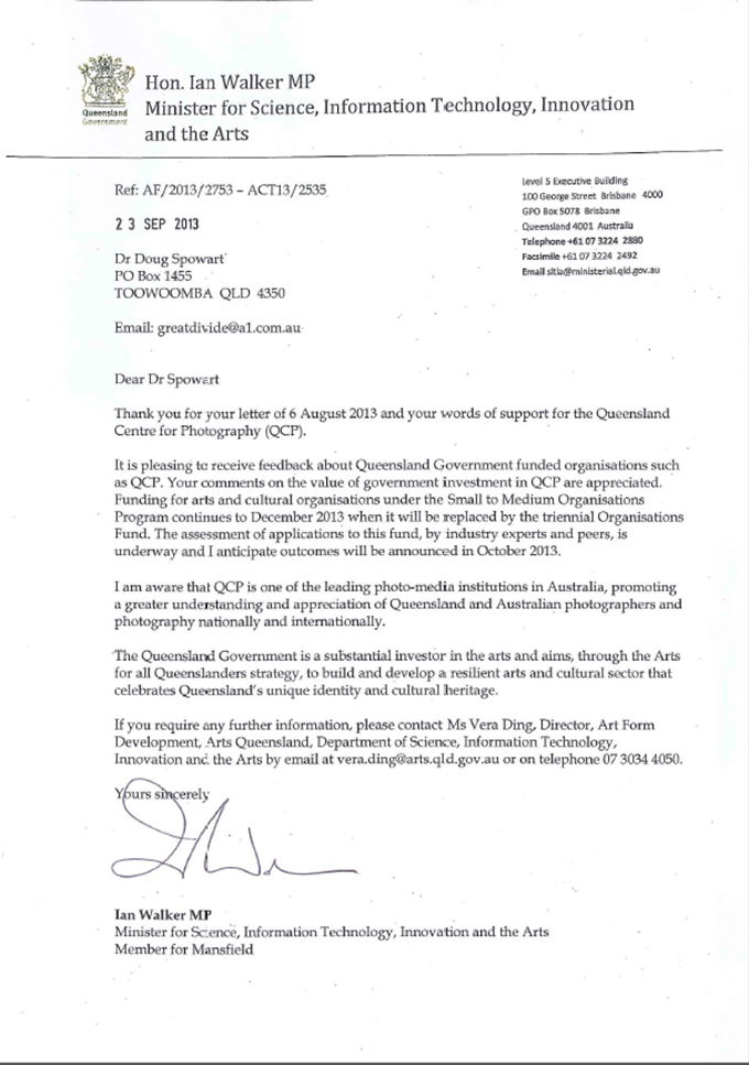 Ian Walkers response