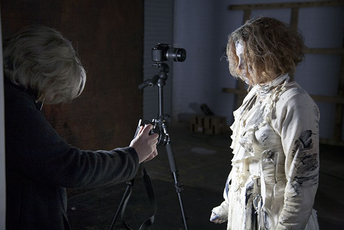 Vicky photographs Kirsty