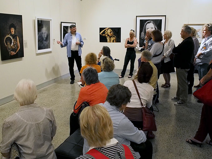 Doug Spowart presenting the floortalk