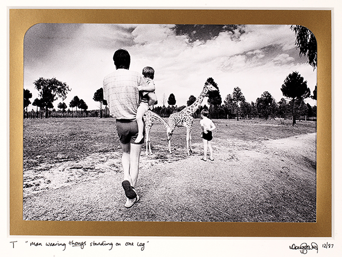 T  Thong. Casual Australian footwear. Western Pains Zoo, Dubbo, New South Wales.