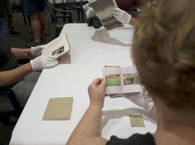 Looking at some of the ephemera from the Box of Books 