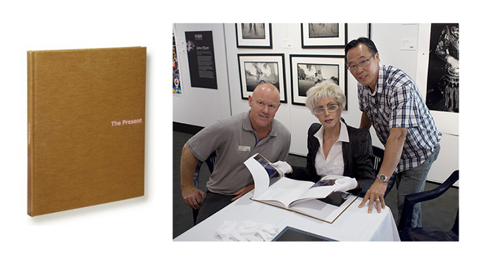 Tony Coonan, Linda and David Seeto look at Paul Graham's book