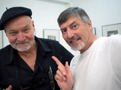 Maris and Doug 'Selfie' at the exhibition opening