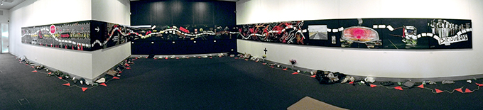 The 'Road' installation in the Dogwood Crossing Gallery