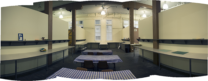 The workspace cleared and ready for the next time ...