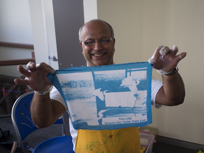 Image and text on cloth --- a success!