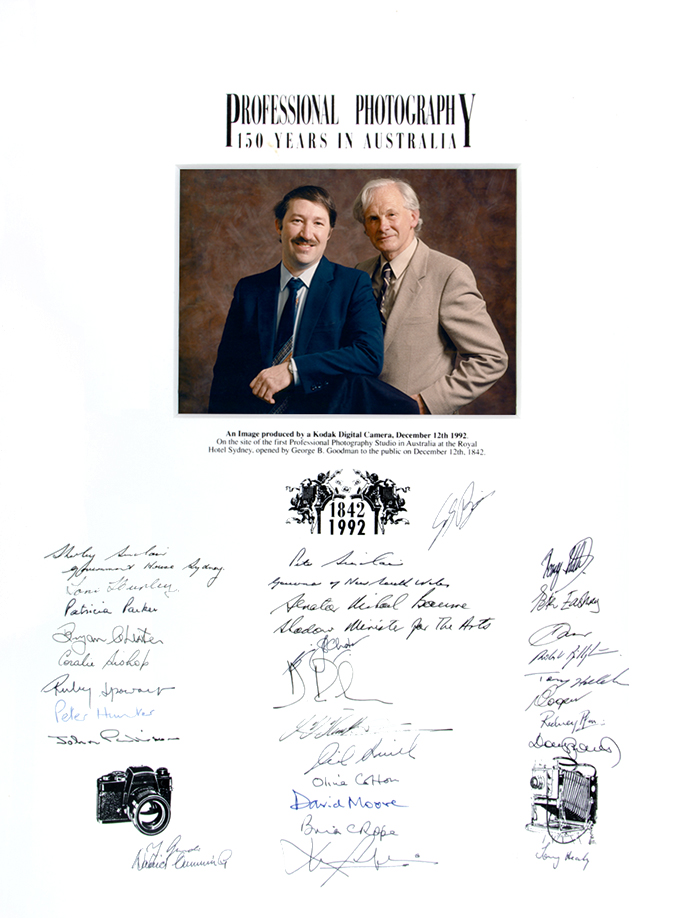 150th Anniversary of Professional Photography Plaque