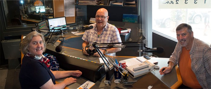 Talking about or project on air with Billy Healy at radio 4BU 