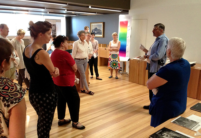 Doug Spowart presents an introduction   PHOTO: Victoria Cooper 