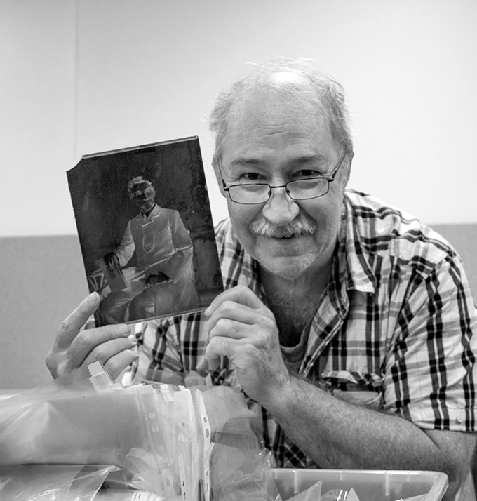 Sandy Barrie – Re-united with the negative of Thomas Mathewson