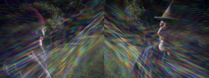 "Olympus Pen with hand pierced aluminum foil hole, Auto exposure mode, ISO 1600."