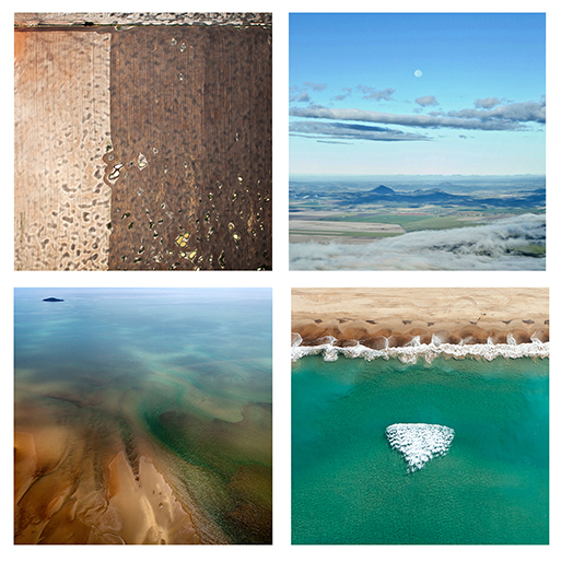 Two photographs by Robyn Hills from the exhibition 'Around the world in 14 days' 