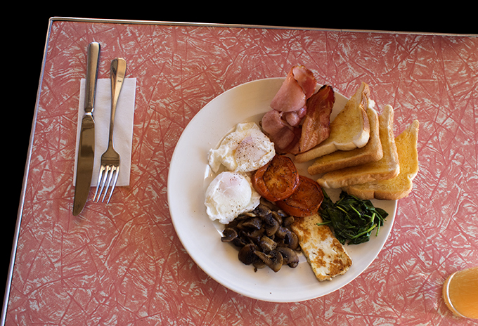 A Hercules breakfast from Peter's Café