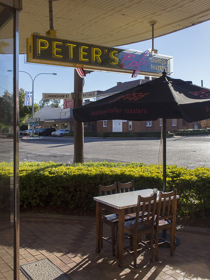 The Roxy Theatre and Peter's Cafe, Bingara PHOTO © 2014 Cooper+Spowart