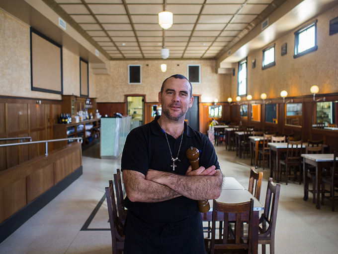 Our chef Vio at Peter's Café