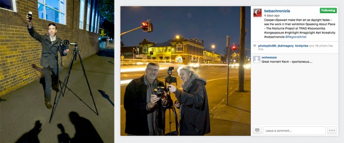 Toowoomba Chronicle photographer get a Nocturne reverse-photo with us - From The Chronicle Instagram feed