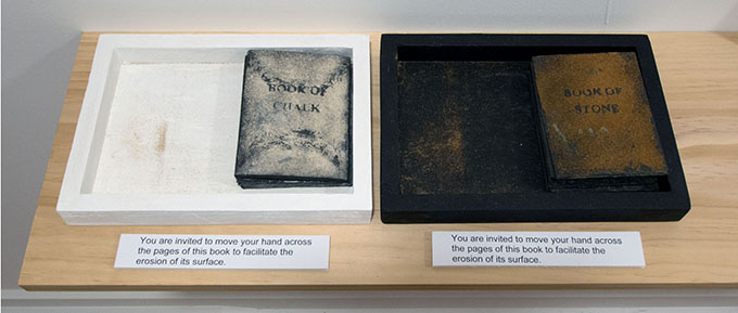 Bridget Hillebrand's Book of Chalk 2014 and Book of Stone 2014