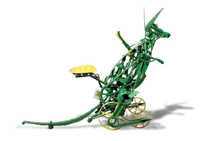 Dion Cross Grass Harvester 2014 Steel sculpture 150 x 60 x 180 cm Courtesy of the artist Image: Spowart + Cooper