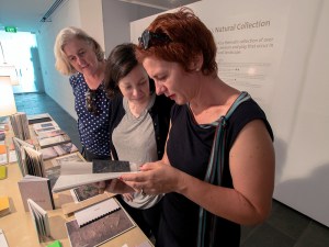 Heidi, Steph and Vicky discussing a book