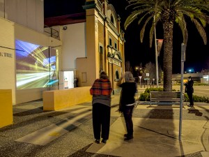 Video projection on MRAC wall