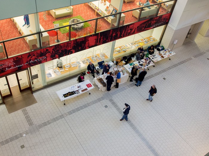 A section of the Artists' Book Fair at the SLQ