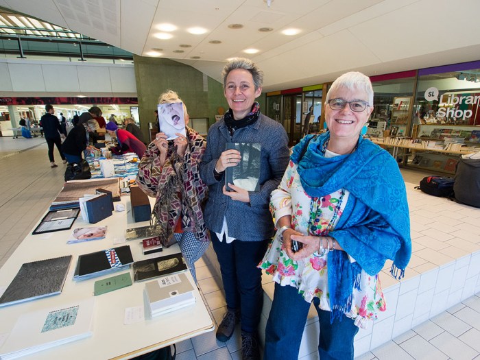 Julie Barratt, Monica Oppen and Helen Cole Artists' Book Fair