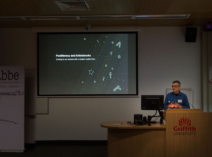 Lyn Ashby presents his keynote lecture