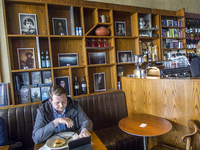 An exhibition in a coffee shop...