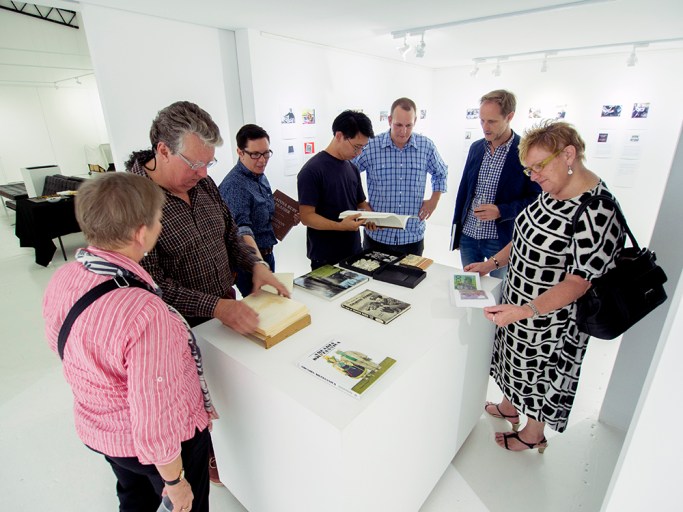 Looking at books - WPBD, Maud Gallery Photo Doug Spowart