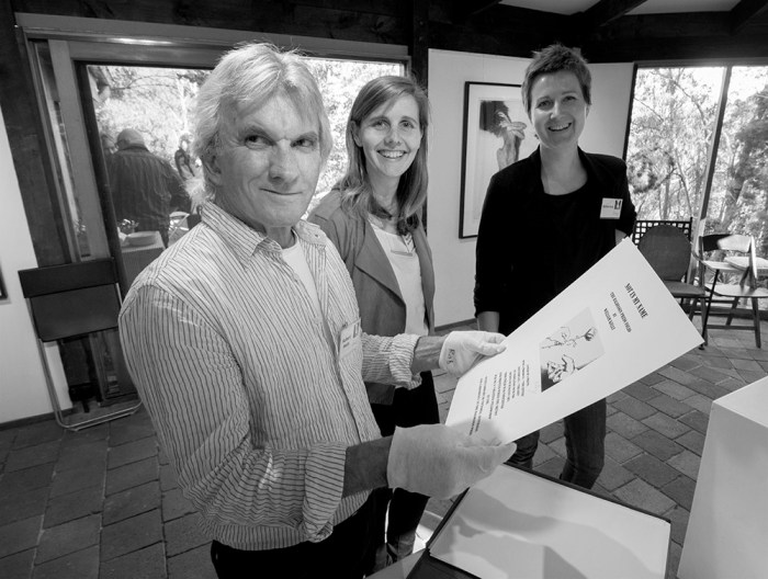 Rob Hails-Baldessin Press Studio SLV Creative Fellowship Residency announcement event Spetember 27, 2015