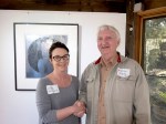 William Kelly with Nicola Stairmand at Baldessin Press Studio SLV Creative Fellowship Residency announcement event Spetember 27, 2015  PHOTO: Doug&nbsp;Spowart