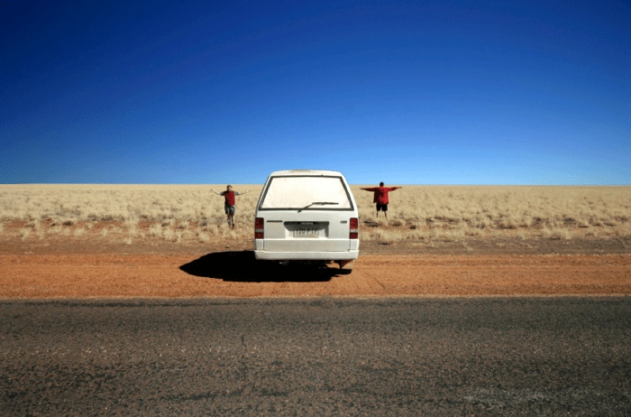 The CarCamera on the Barkly Tableands during the transcontinental crossing