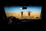 A CarCamera obscura image on the Barkly Tableands during the transcontinental crossing