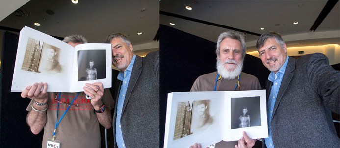 Roger Skinner and the blog author at the APSCON book launch