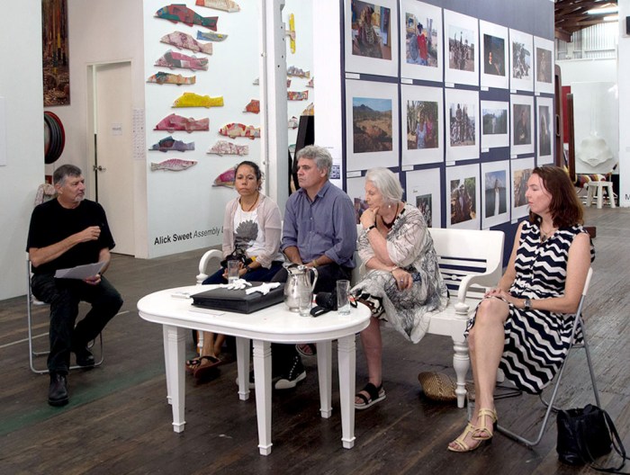 "Up Close" Artist Talk panel PHOTO: Victoria Cooper