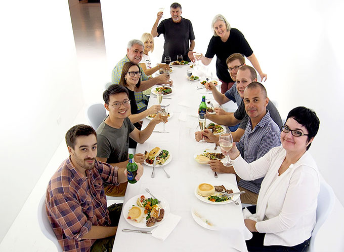 The artists' dinner @ Maud Gallery