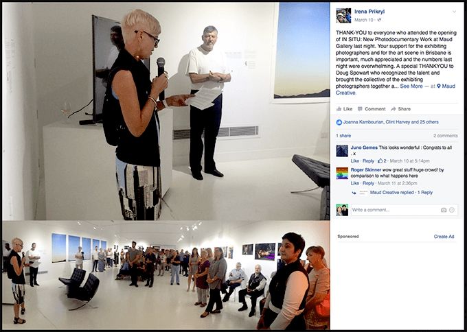 Louise Martin-Chew opens 'In Situ' PHOTOS: Irena Prikryl