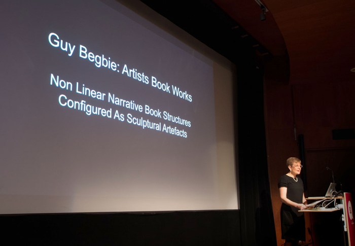 Christene Drewe from the SLQ introduces the program for the day