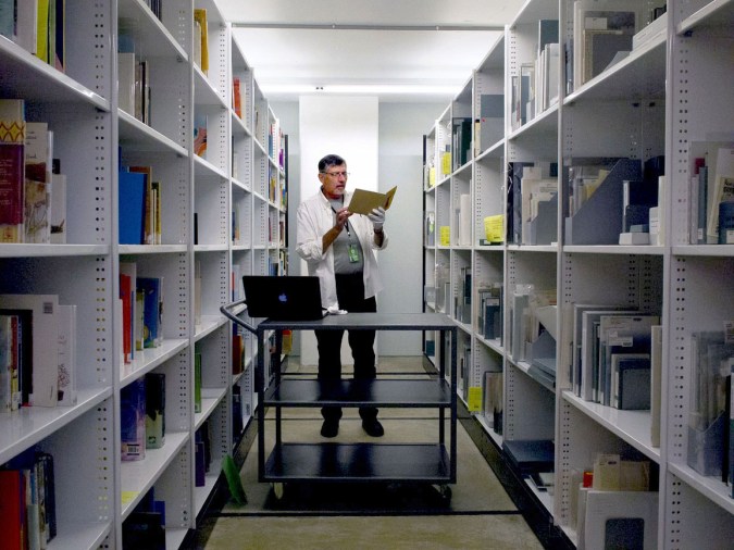 Doug Spowart: researcher in the Repository of the State Library of Queensland