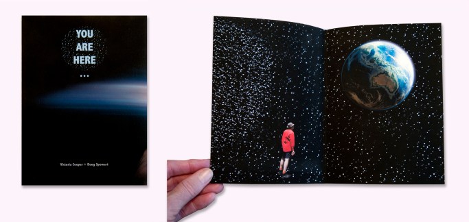 'You are here..." Cover and codex opening