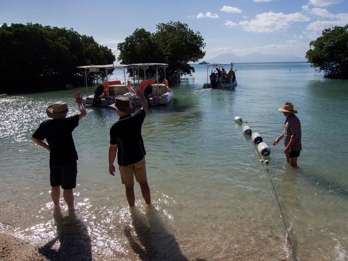 Saying goodbye to the participants...