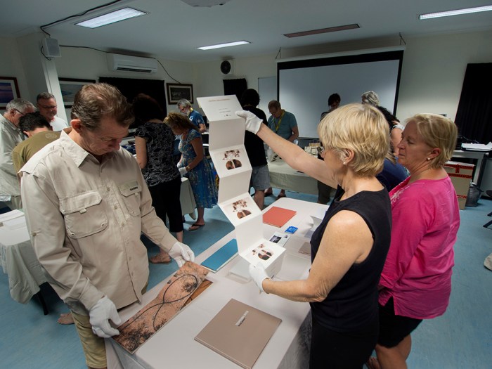 The Doug and Vicky 'White Gloves Event' showing a range of our artists' books and photobooks 